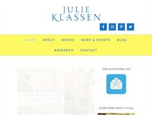Tablet Screenshot of julieklassen.com